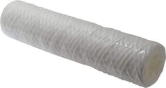 Parker - 2-1/2" OD, 50µ, Polypropylene Cotton String-Wound Cartridge Filter - 10" Long - USA Tool & Supply