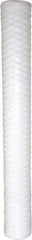 Parker - 2-1/2" OD, 1µ, Polypropylene Cotton String-Wound Cartridge Filter - 20" Long - USA Tool & Supply