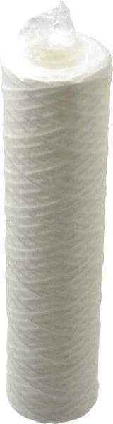 Parker - 2-1/2" OD, 5µ, Polypropylene Cotton String-Wound Cartridge Filter - 10" Long - USA Tool & Supply