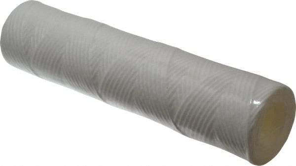 Parker - 2-1/2" OD, 10µ, Polypropylene Cotton String-Wound Cartridge Filter - 10" Long - USA Tool & Supply