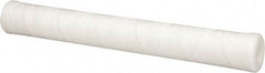 Parker - 2-1/2" OD, 10µ, Polypropylene Cotton String-Wound Cartridge Filter - 20" Long - USA Tool & Supply