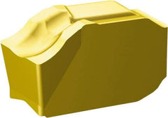 Sandvik Coromant - QD-NL CM Grade 1135, 8mm Cutting Width Carbide Cutoff Insert - 0.4mm Corner Radius, TiCN/Al2O3/TiN Finish - USA Tool & Supply