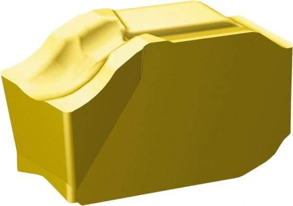 Sandvik Coromant - QDG CM 1135 Grade, 0.125" Cutting Width, Carbide Cutoff Insert - 0° Neutral Lead Angle, 0.0079" Cnr Rad, TiCN/Al2O3/TiN Coated - USA Tool & Supply