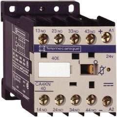 Schneider Electric - 2NC/2NO, 12 VDC Control Relay - 17 V - USA Tool & Supply