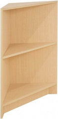 ECONOCO - 1 Shelf, Closed Shelving Corner Block - 20 Inch Wide x 20 Inch Deep x 38 Inch High, Maple - USA Tool & Supply