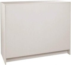 ECONOCO - 3 Shelf, Closed Shelving Wrap Counter - 20 Inch Wide x 20 Inch Deep x 38 Inch High, White - USA Tool & Supply