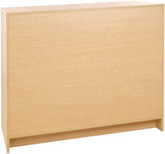 ECONOCO - 3 Shelf, Closed Shelving Wrap Counter - 20 Inch Wide x 20 Inch Deep x 38 Inch High, Maple - USA Tool & Supply