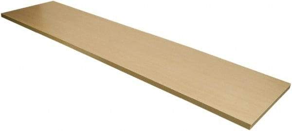 ECONOCO - Open Shelving Accessory/Component - Melamine Finish, 48" Long, Use with Slatwall, Gridwall or Slotted Standard Brackets - USA Tool & Supply