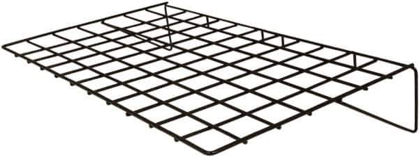 ECONOCO - Open Shelving Accessory/Component - Semi-Gloss Finish, 23-1/2" Long, Use with Grid Panels - USA Tool & Supply