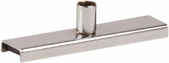 ECONOCO - Open Shelving Accessory/Component - Chrome Plated Finish, 4" Long, Use with 1/4" & 3/8" Threaded Stem - USA Tool & Supply