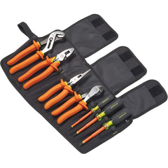 Greenlee - 7 Piece Insulated Plier & Screwr Hand Tool Set - Exact Industrial Supply