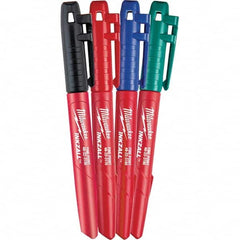 Milwaukee Tool - Markers & Paintsticks Type: Clog Resistant Color: Multi-Color - USA Tool & Supply