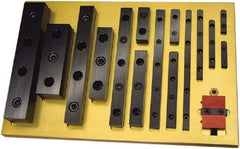 Mitee-Bite - 10" Long x 1.23" Wide x 0.98" High, 4 Hole Locating & Positioning Rails - 1/2-13, Low Carbon Steel - USA Tool & Supply