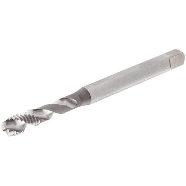 Iscar - M5x0.5 Metric Fine 3 Flute 6H Plug Spiral Flute Tap - Cobalt, Oxide Finish, 70mm OAL, Right Hand Flute, Right Hand Thread, Series TPG MF - USA Tool & Supply