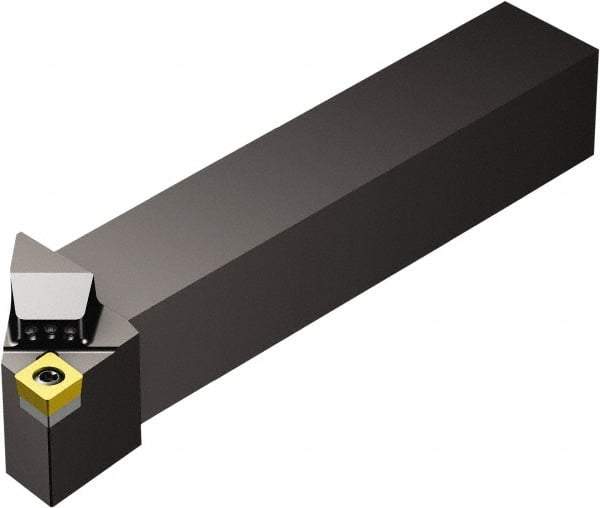 Sandvik Coromant - SCLC, Right Hand Cut, -5° Lead Angle, 16mm Shank Height x 16mm Shank Width, Neutral Rake Indexable Turning Toolholder - 100mm OAL, CCMT 09 T3 08 Insert Compatibility, Series CoroTurn 107 - USA Tool & Supply