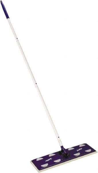 Swiffer - Green & Silver Mop - 17" Long x 5" Wide Head, 46" Long Handle, Microfiber Head - USA Tool & Supply