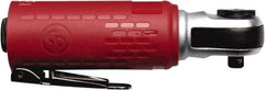 Chicago Pneumatic - 1/4" Drive, 270 RPM, 27 Ft/Lb Torque Ratchet Wrench - Inline Handle, 12 CFM, 90 psi, 1/4" NPT Inlet - USA Tool & Supply