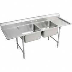 ELKAY - Stainless Steel Sinks Type: Scullery Sink Outside Length: 77-1/4 (Inch) - USA Tool & Supply