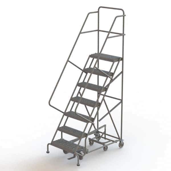 TRI-ARC - Rolling & Wall Mounted Ladders & Platforms Type: All-Directional Ladder Style: Rolling Safety Ladder - USA Tool & Supply
