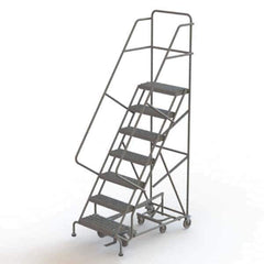 TRI-ARC - Rolling & Wall Mounted Ladders & Platforms Type: All-Directional Ladder Style: Rolling Safety Ladder - USA Tool & Supply
