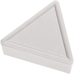 Seco - TPMR321 F1 Grade TP2501 Carbide Turning Insert - Al2O3 Finish, 60° Triangle, 3/8" Inscr Circle, 1/8" Thick, 1/64" Corner Radius - USA Tool & Supply
