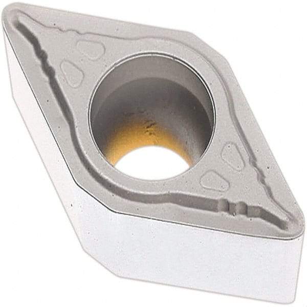 Seco - DCMX32.51W F1 Grade TP2501 Carbide Turning Insert - Al2O3 Finish, 55° Diamond, 3/8" Inscr Circle, 5/32" Thick, 1/64" Corner Radius - USA Tool & Supply