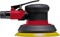 Chicago Pneumatic - 12,000 OPM, 19 CFM Air Consumption, 90 psi Air Pressure, Palm Air Orbital Sander - Round Pad, Hook & Loop Backing, 1/4" Inlet - USA Tool & Supply