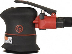 Chicago Pneumatic - 12,000 OPM, 16 CFM Air Consumption, 90 psi Air Pressure, Palm Air Orbital Sander - Round Pad, Hook & Loop Backing, 1/4" Inlet - USA Tool & Supply