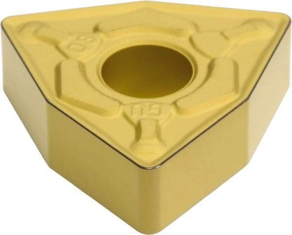 Sumitomo - WNMG432 EGU Grade AC830P Carbide Turning Insert - Al2O3 Finish, 80° Trigon, 1/2" Inscr Circle, 3/16" Thick, 1/32" Corner Radius - USA Tool & Supply