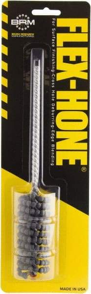 Brush Research Mfg. - 15/16" to 1-1/8" Bore Diam, 400 Grit, Aluminum Oxide Flexible Hone - Extra Fine, 8" OAL - USA Tool & Supply