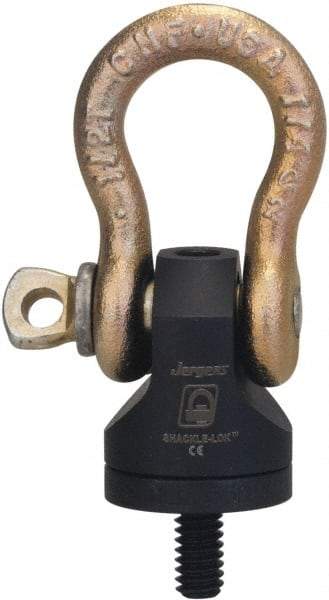Jergens - 1,000 Lb Load Capacity Hoist Ring - 3/8 - 16 Thread, 0.56" Thread Length, Alloy Steel - USA Tool & Supply