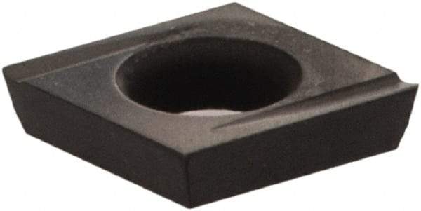 Kennametal - CDHH1.20.60.5 Grade KCU10 Carbide Turning Insert - AlTiN Finish, 80° Diamond, 5/32" Inscr Circle, 0.04 Thick, 0.007" Corner Radius - USA Tool & Supply