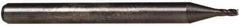 Accupro - 0.025", 4 Flute, Single End, Solid Carbide, 0.005" Corner Radius End Mill - 1-1/2" OAL, 30° Helix, Right Hand Flute, 0.075" LOC, Right Hand Cut - USA Tool & Supply