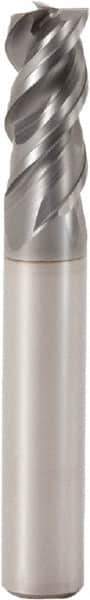 Seco - 12mm, 3 Flute, Single End, Solid Carbide, 3.1mm Corner Radius End Mill - 80mm OAL, 48° Helix, Right Hand Flute, 26mm LOC, Right Hand Cut - USA Tool & Supply