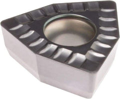Kennametal - DFT090508 MD Grade KCU40 Carbide Indexable Drill Insert - TiN/TiAlN Finish, Trigon, 15mm Inscribed Circle - USA Tool & Supply