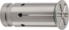 Accupro - 3/8" ID x 1/2" OD, 0.649" Head Diam, Slotted Hydraulic Chuck Sleeve - Steel, 1.7716" Length Under Head - Exact Industrial Supply