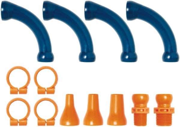 Loc-Line - 1/2" Hose Inside Diam, Coolant Hose Elbow - For Use with Loc-Line Modular Hose System - USA Tool & Supply