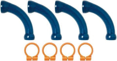 Loc-Line - 1/2" Hose Inside Diam, Coolant Hose Extended Elbow - For Use with Loc-Line Modular Hose System - USA Tool & Supply