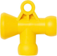 Loc-Line - 1/4" Hose Inside Diam, Coolant Hose T-Fitting - For Use with Loc-Line Modular Hose System - USA Tool & Supply