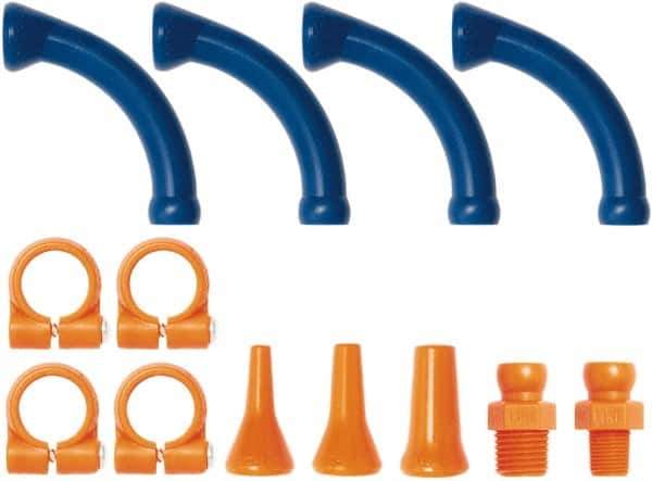Loc-Line - 1/4" Hose Inside Diam, Coolant Hose Extended Elbow - For Use with Loc-Line Modular Hose System - USA Tool & Supply
