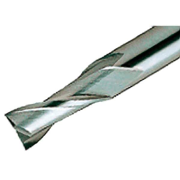 Iscar - 6mm, 16mm LOC, 6mm Shank Diam, 50mm OAL, 2 Flute, Solid Carbide Square End Mill - Single End, Uncoated, Spiral Flute, 30° Helix, Centercutting, Right Hand Cut, Right Hand Flute - USA Tool & Supply