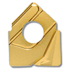 Iscar - HCCD.75-R.063 QF Grade IC908 Carbide Milling Insert - TiAlN Finish, 0.183" Thick, 1/16" Corner Radius - USA Tool & Supply