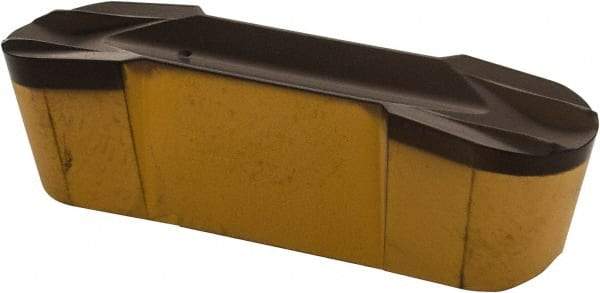 Iscar - 800E400GIF Grade IC8250, 8mm Cutting Width Carbide Grooving Insert - 24mm Max Depth of Cut, Neutral, 4mm Corner Radius, TiCN/Al2O3/TiN Finish - USA Tool & Supply