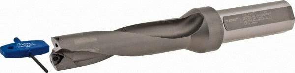 Komet - 4-1/2" Max Drill Depth, 4xD, 1-1/8" Diam, Indexable Insert Drill - 2 Inserts, 1-1/4" Shank Diam, Straight Shank - USA Tool & Supply