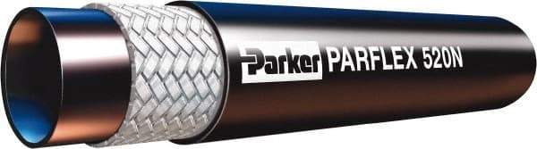 Parker - -4 Hose Size, 1/4" ID x 0.51" OD, 5,000 psi Work Pressure Hydraulic Hose - 2" Radius, Nylon Tube, Polyurethane Cover, -40°F to 212°F - USA Tool & Supply