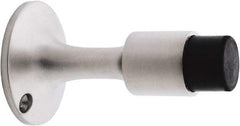 IVES - 6" Projection Wall Door Stop - Screw Mount, Satin Chrome Finish - USA Tool & Supply