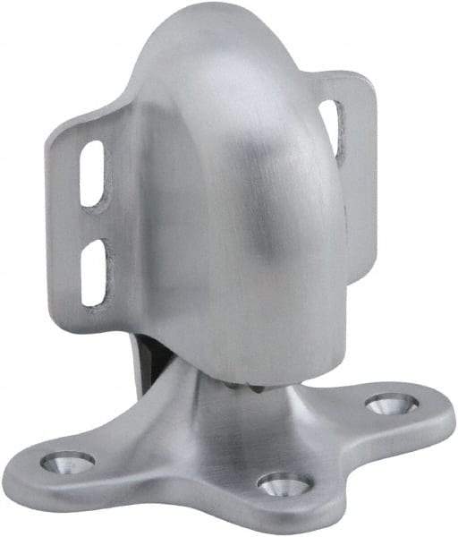 IVES - 5" Projection Floor Door Stop - Screw Mount, Satin Chrome Finish - USA Tool & Supply