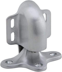IVES - 5" Projection Floor Door Stop - Screw Mount, Satin Chrome Finish - USA Tool & Supply