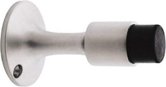IVES - 6" Projection Wall Door Stop - Screw Mount, Satin Chrome Finish - USA Tool & Supply