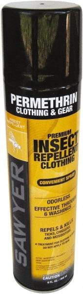 Sawyer - 9 oz 0.5% Permethrin Aerosol Spray - For Mosquitos, Ticks, Mites, Chiggers, Flies - USA Tool & Supply